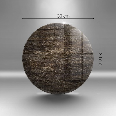 Glasuntersetzer für Grabkerze Textur der Holzrinde