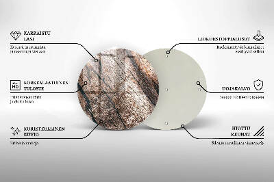 Grabkerze Untersetzer Holzstruktur
