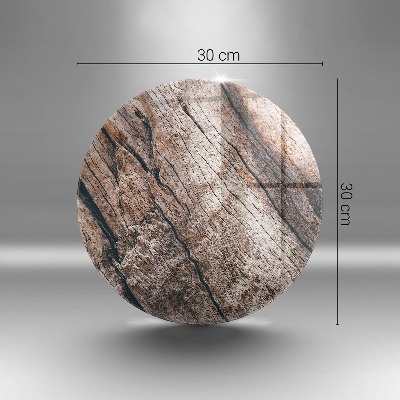 Grabkerze Untersetzer Holzstruktur