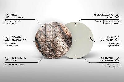 Grabkerze Untersetzer Holzstruktur