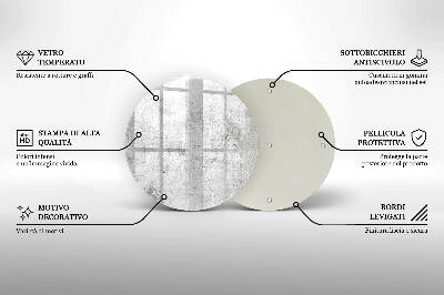 Untersetzer für Grabkerze Betonstruktur