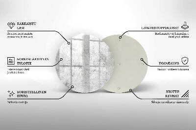 Untersetzer für Grabkerze Betonstruktur