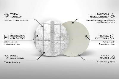 Untersetzer für Grabkerze Betonstruktur