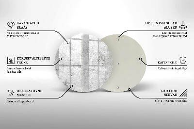 Untersetzer für Grabkerze Betonstruktur