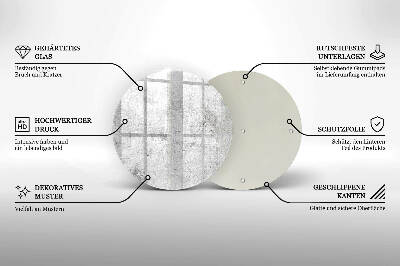 Untersetzer für Grabkerze Betonstruktur