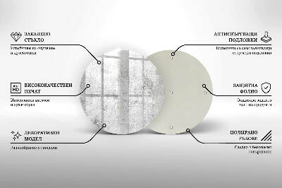 Untersetzer für Grabkerze Betonstruktur