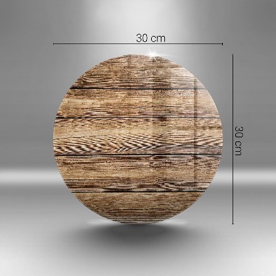 Glasuntersetzer für Grabkerze Bretter mit Holzstruktur