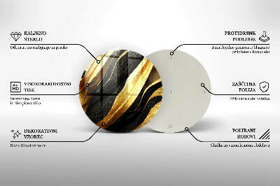 Glasuntersetzer für Grabkerze Elegante Abstraktion