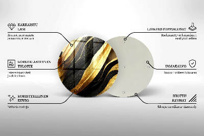 Glasuntersetzer für Grabkerze Elegante Abstraktion