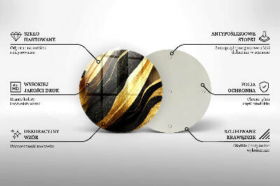 Glasuntersetzer für Grabkerze Elegante Abstraktion