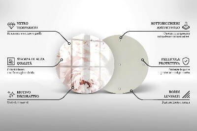 Grabkerzen Unterlage Pastellfarbene Pfingstrosen