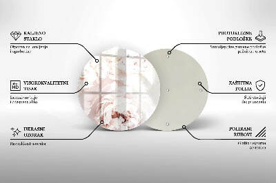 Grabkerzen Unterlage Pastellfarbene Pfingstrosen