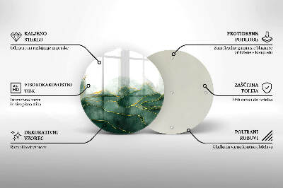 Unterlage für Kerzen Abstrakte Natur