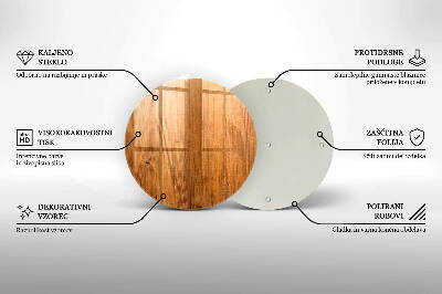 Glasunterlage für Grabkerzen Holzbretter