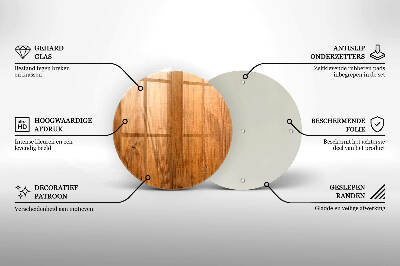Glasunterlage für Grabkerzen Holzbretter
