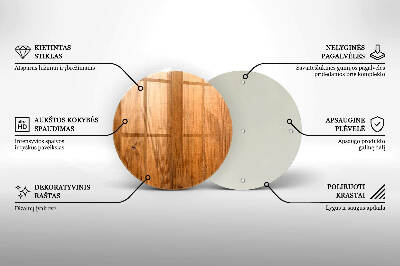 Glasunterlage für Grabkerzen Holzbretter