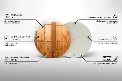Glasunterlage für Grabkerzen Holzbretter