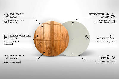 Glasunterlage für Grabkerzen Holzbretter