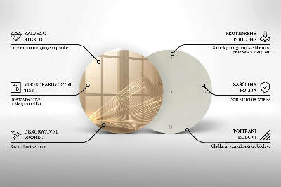 Glasuntersetzer für Grabkerze Moderne Abstraktion