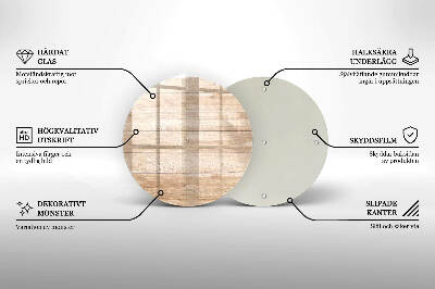 Grabkerze Untersetzer Holzbretter