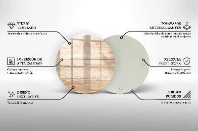Grabkerze Untersetzer Holzbretter