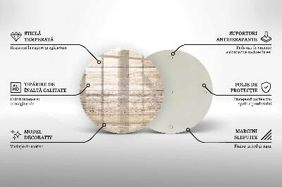 Glasplatte für Grabkerzen Holzbretter