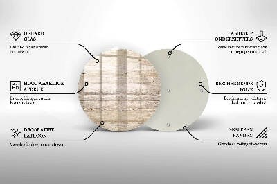 Glasplatte für Grabkerzen Holzbretter