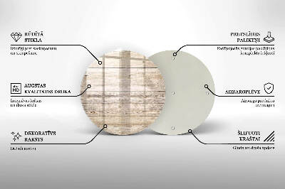 Glasplatte für Grabkerzen Holzbretter