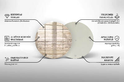 Glasplatte für Grabkerzen Holzbretter