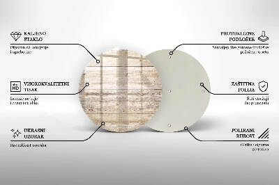 Glasplatte für Grabkerzen Holzbretter