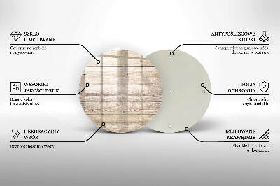 Glasplatte für Grabkerzen Holzbretter
