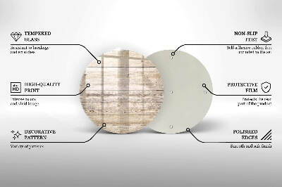 Glasplatte für Grabkerzen Holzbretter