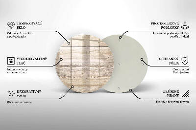 Glasplatte für Grabkerzen Holzbretter