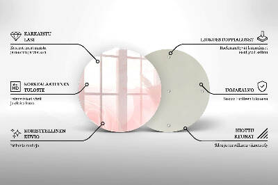 Glasunterlage für Grabkerzen Pastellrosen-Hintergrund