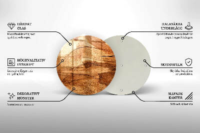 Grabkerze Untersetzer Holzbrettstruktur