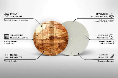 Grabkerze Untersetzer Holzbrettstruktur