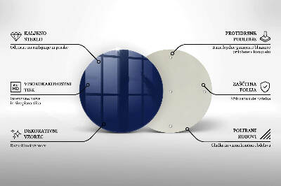 Unterlage für Kerzen Farbe blau