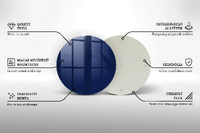 Unterlage für Kerzen Farbe blau