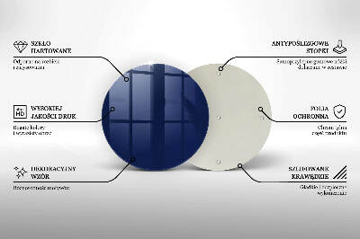 Unterlage für Kerzen Farbe blau
