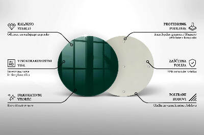 Glasuntersetzer für Grabkerze Farbe grün