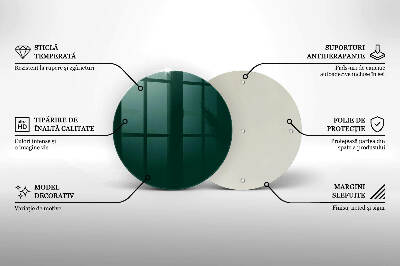 Glasuntersetzer für Grabkerze Farbe grün