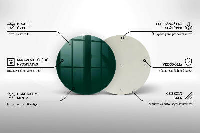Glasuntersetzer für Grabkerze Farbe grün