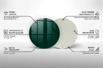 Glasuntersetzer für Grabkerze Farbe grün
