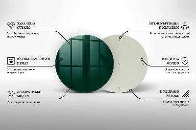 Glasuntersetzer für Grabkerze Farbe grün
