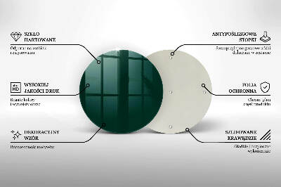 Glasuntersetzer für Grabkerze Farbe grün