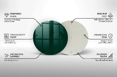 Glasuntersetzer für Grabkerze Farbe grün