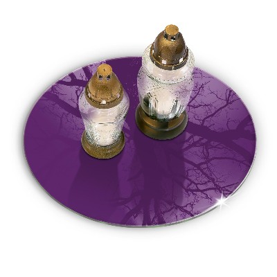 Grabkerze Untersetzer Violett