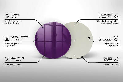 Grabkerze Untersetzer Violett