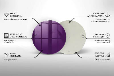 Grabkerze Untersetzer Violett