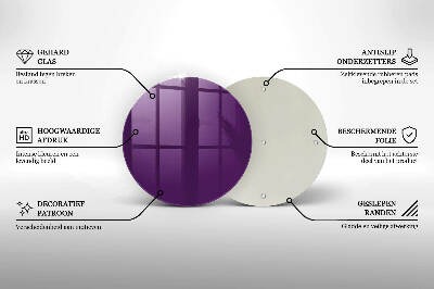 Grabkerze Untersetzer Violett
